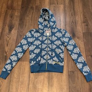 Juicy Couture jacket blue crown size medium